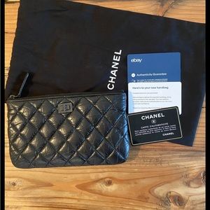 Chanel 2.55 Reissue O Case Pouch Small Black